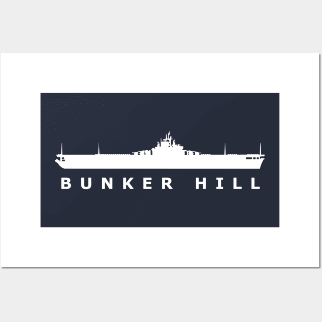 USS Bunker Hill (CV-17) Wall Art by The Warshipologist